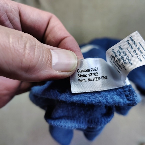 Marine Layer Afternoon Full Zip Hoodie Jacket Blue Medium Soft Casual Sweatshirt - Picture 7 of 10